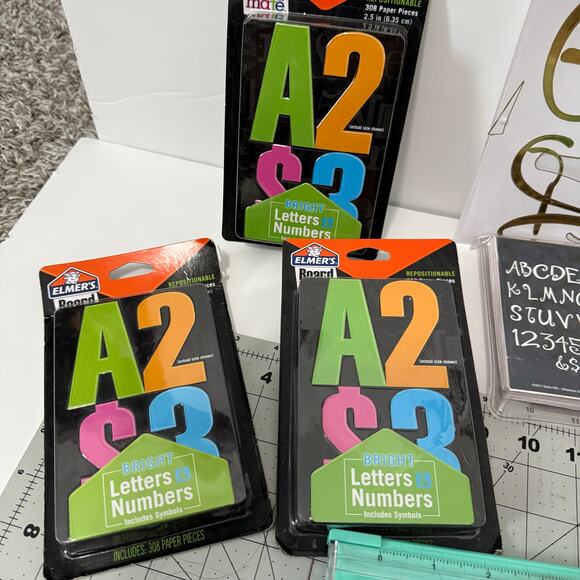 Crafting Lot Two Cutting Boards Paper Cutter Mixed Stickers - Picture 8 of 9